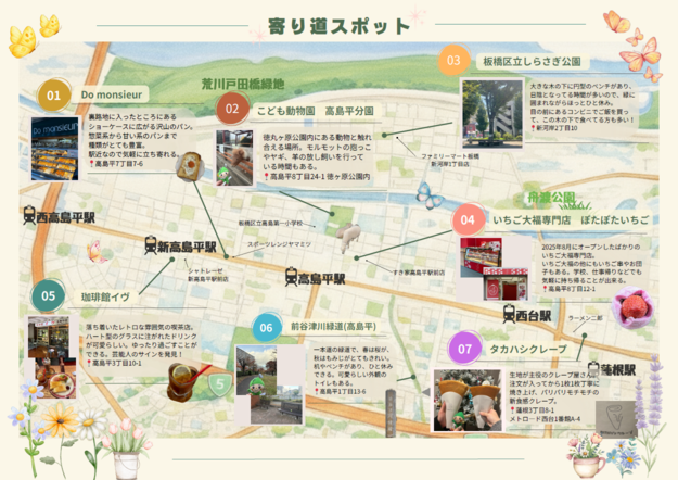 寄り道スポット　リーフレット裏面