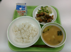 写真：当日の給食
