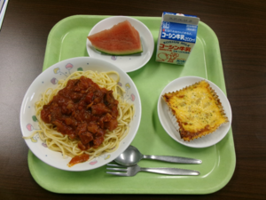 写真：当日の給食