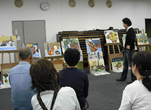 写真：2008年10月12日の油画講座の様子