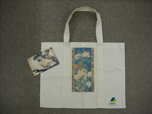 写真：江戸絵画のエコバックとジグソーパズル