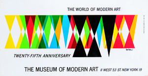 画像：ニューヨーク近代美術館　開館25周年記念ポスター、1954年