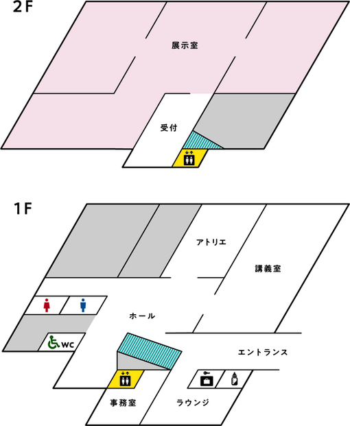 図：板橋区立美術館フロアマップ