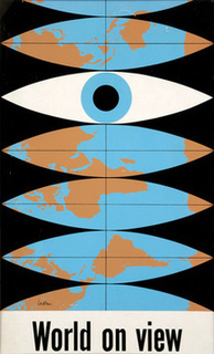 レオ・レオーニ《ユネスコ ポスター World on view（世界を見わたす）》1952年