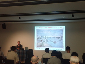 成澤先生講演会　司馬江漢銅版画