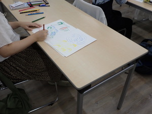 絵にテキストをつける