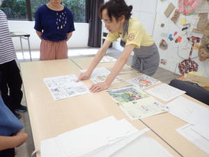 指導するなかむらさん