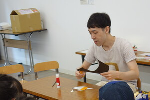友杉さんの制作デモンストレーション