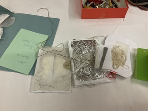 さまざまな素材を使った作品