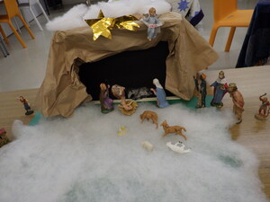 プレゼピオが完成したところ