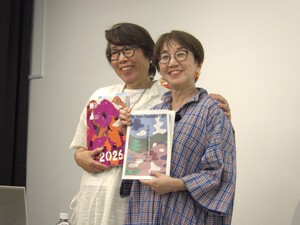館長松岡と広松由希子さん