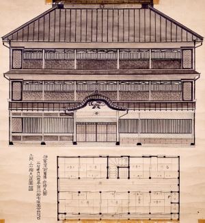 写真：新藤楼縮尺図