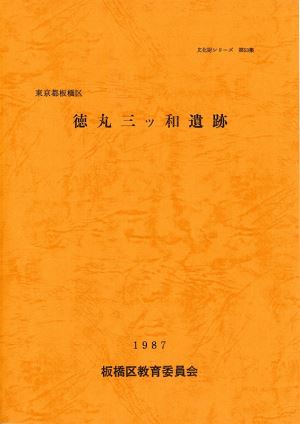 表紙：徳丸三ツ和遺跡【完売】