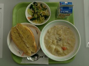 写真：当日の給食