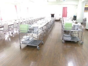 写真：全校生徒が集うランチルーム